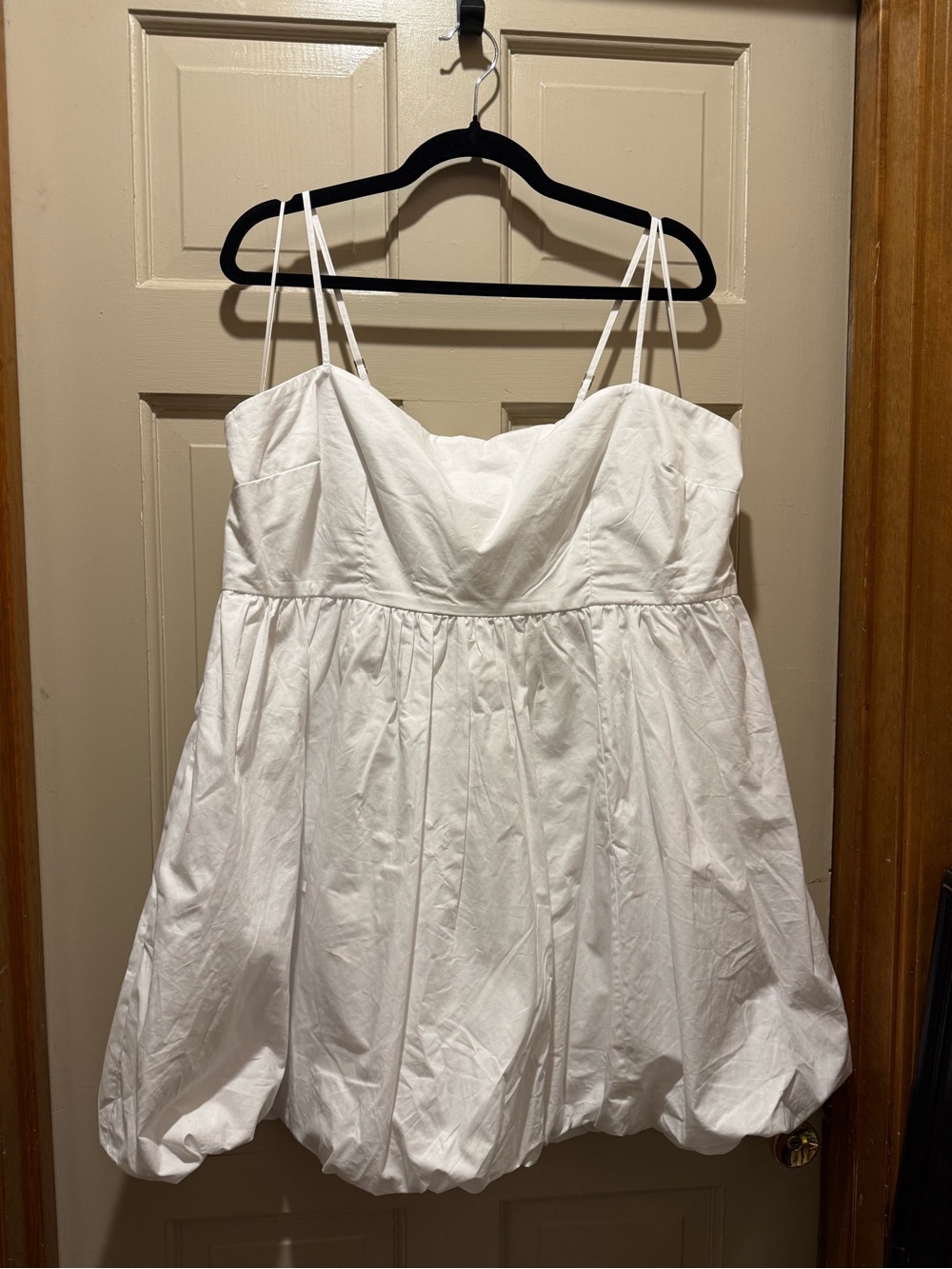 Abercrombie & Fitch White Mini Bubble Dress